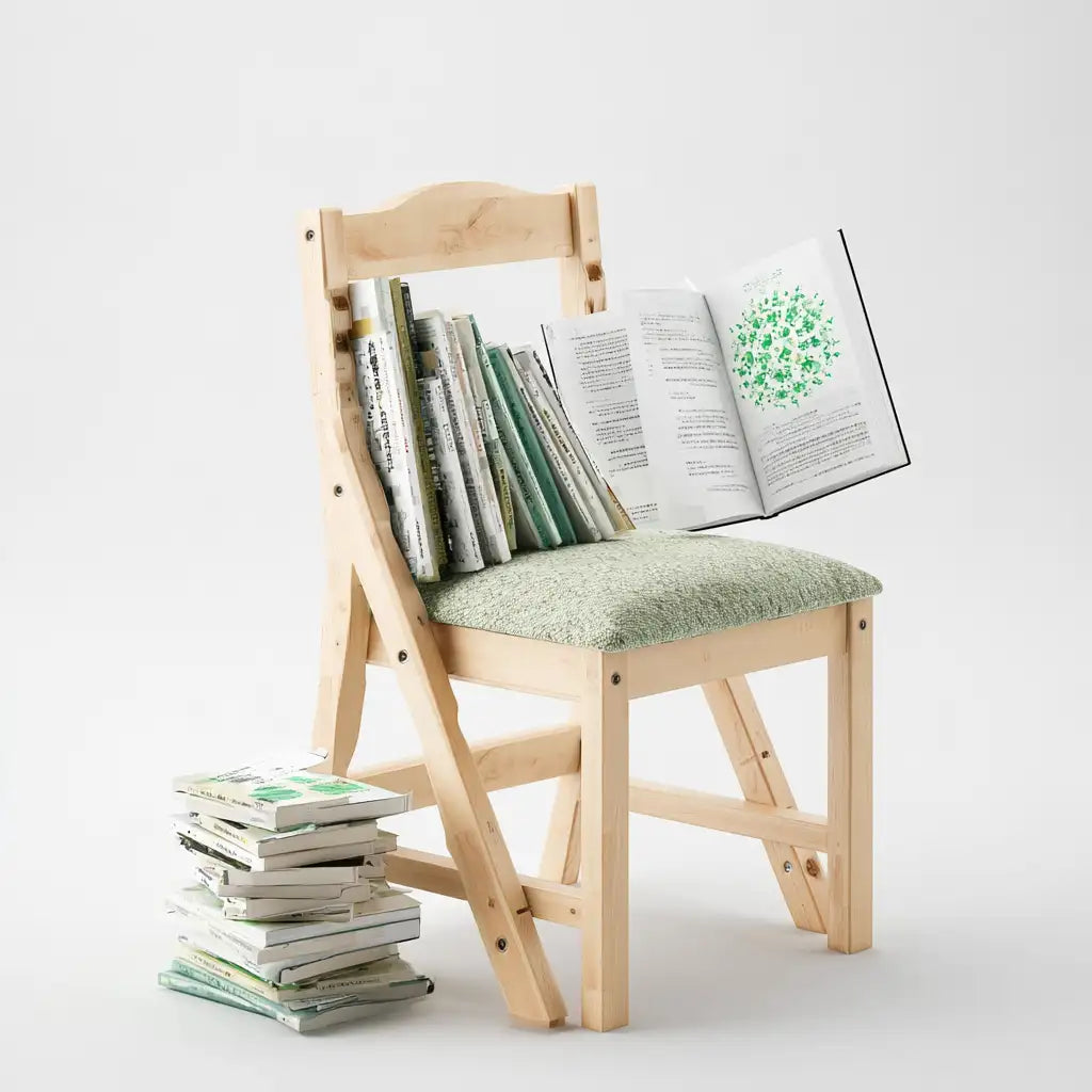 Sedia dalle linee moderne, beige, per la casa